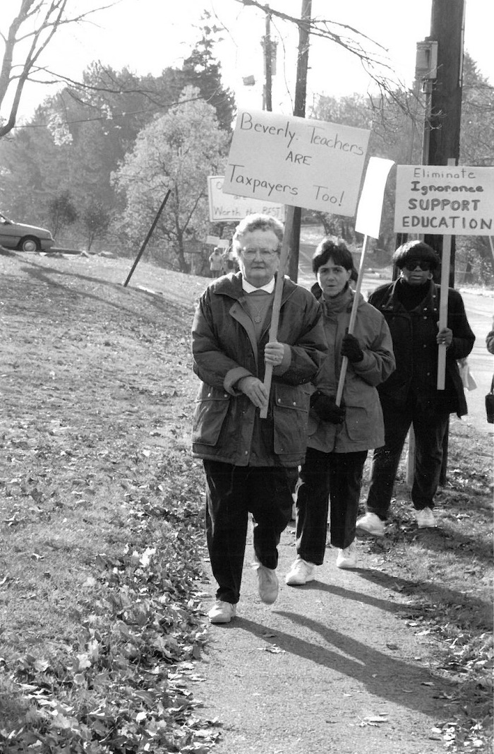 Picket line.