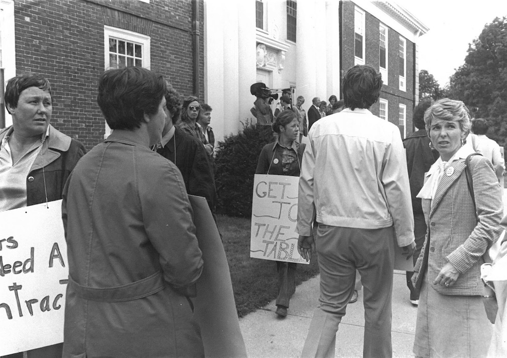 Picket line.
