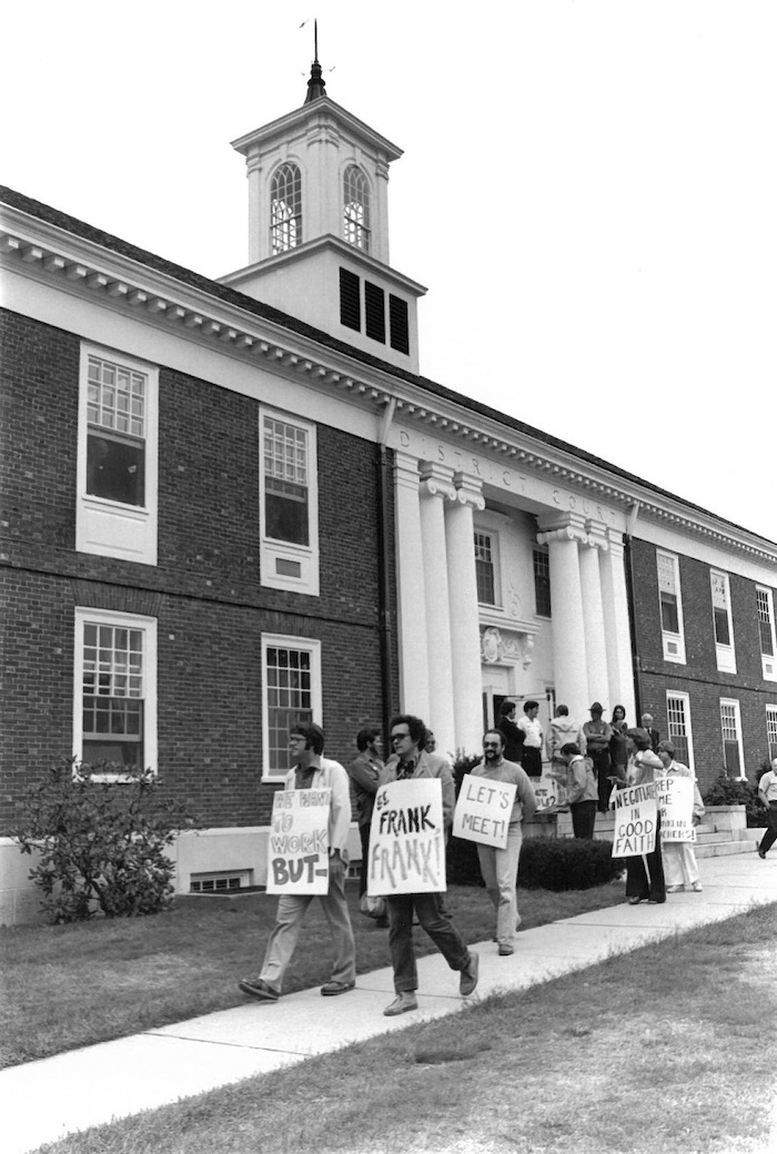 Picket line.