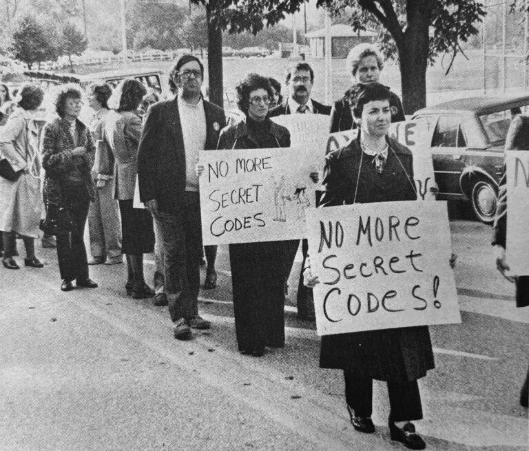 Picket line.